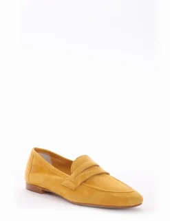 Mocassino tacco 1cm giallo