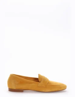Mocassino tacco 1cm giallo