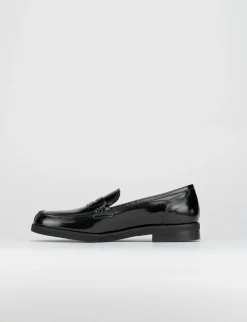 Mocassino tacco 2cm nero