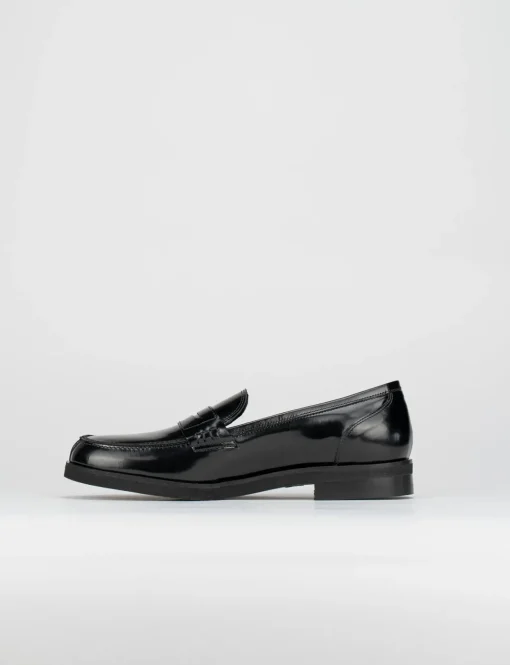 Mocassino tacco 2cm nero
