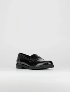 Mocassino tacco 2cm nero