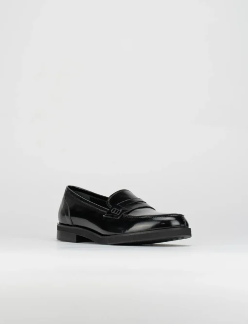 Mocassino tacco 2cm nero