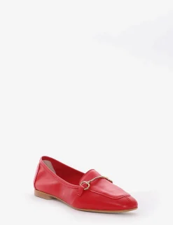 Mocassino tacco 1cm rosso