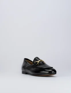 Mocassiono tacco 1 cm nero vernice