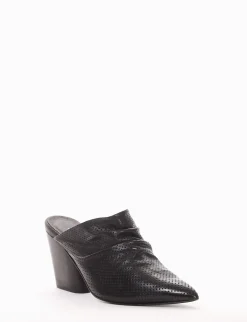 sabot tacco 8 cm nero