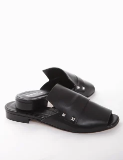 sabot tacco 1 cm nero