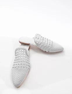 Sabot tacco 1cm bianco