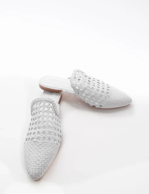 Sabot tacco 1cm bianco