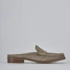 Sabot tacco 1cm camoscio beige