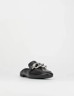 Sabot tacco1 cm nero pelle