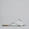 Sabot tacco 1cm pelle bianco