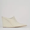 Sabot tacco 9cm pelle bianco