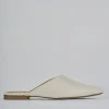 Sabot tacco 1cm pelle bianco
