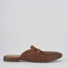Sabot tacco 1cm pelle marrone