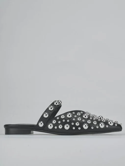 Sabot tacco 1cm pelle nero