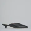 Sabot tacco 4cm pelle nero