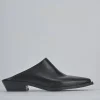 Sabot tacco 3cm pelle nero