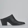 Sabot tacco 6cm pelle nero