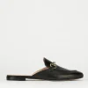 Sabot tacco 1cm pelle nero