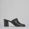 Sabot tacco 6cm pelle nero
