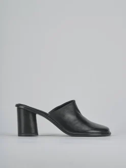 Sabot tacco 6cm pelle nero