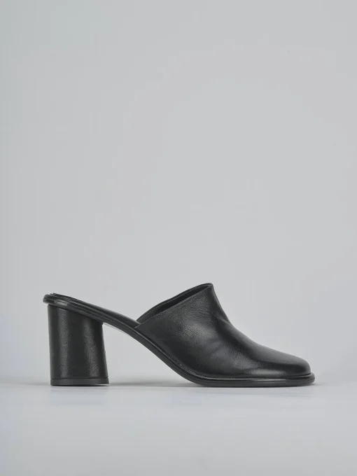 Sabot tacco 6cm pelle nero