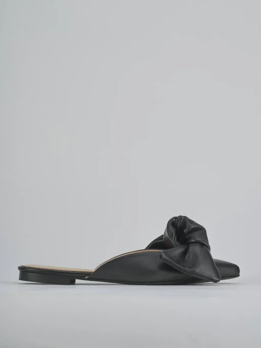 Sabot tacco 1cm pelle nero