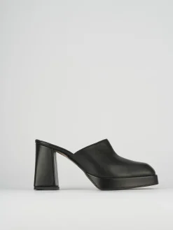 Sabot tacco 9cm pelle nero