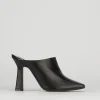 Sabot tacco 9cm pelle nero