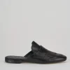 Sabot tacco 1cm pelle nero