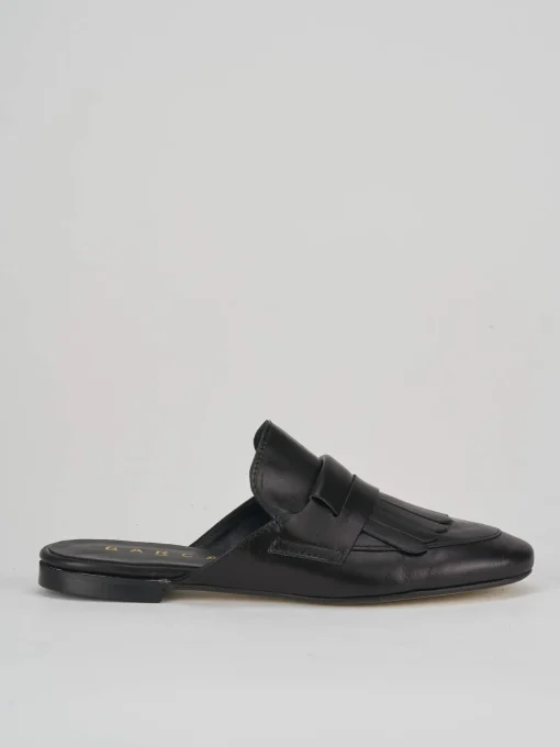 Sabot tacco 1cm pelle nero