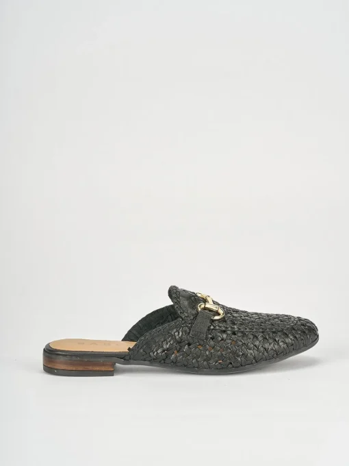 Sabot tacco 1cm pelle nero