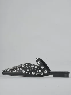 Sabot tacco 1cm pelle nero