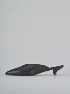 Sabot tacco 4cm pelle nero