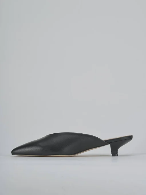Sabot tacco 4cm pelle nero