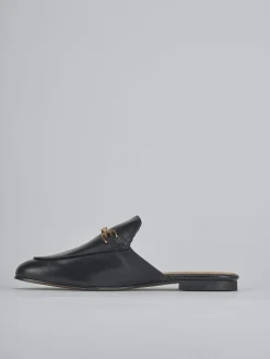 Sabot tacco 1cm pelle nero
