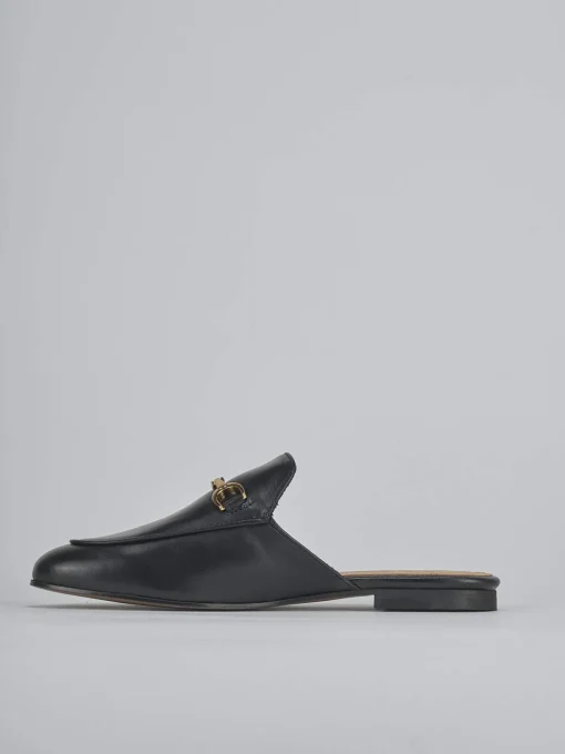 Sabot tacco 1cm pelle nero