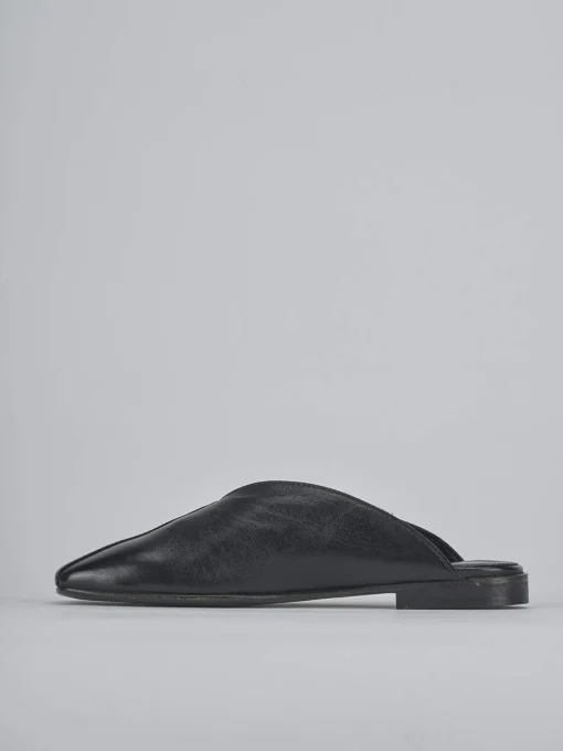 Sabot tacco 1cm pelle nero