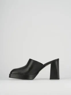 Sabot tacco 9cm pelle nero