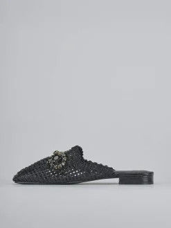 Sabot tacco 1cm pelle nero