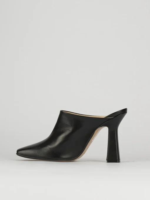Sabot tacco 9cm pelle nero