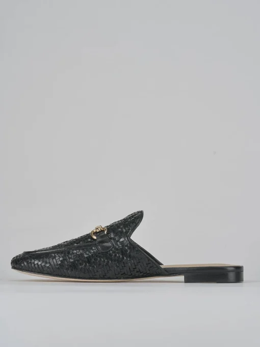 Sabot tacco 1cm pelle nero