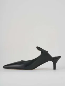 Sabot tacco 5cm pelle nero