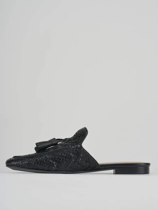 Sabot tacco 1cm pelle nero