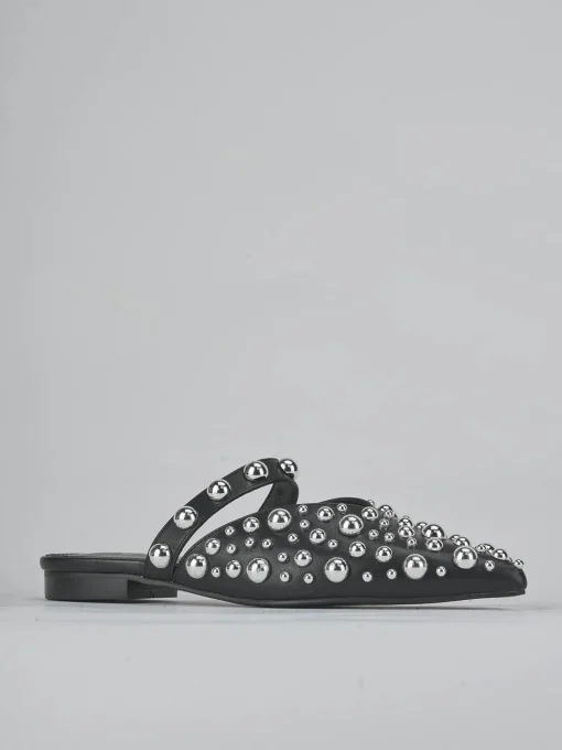 Sabot tacco 1cm pelle nero