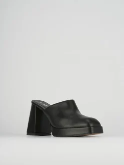 Sabot tacco 9cm pelle nero