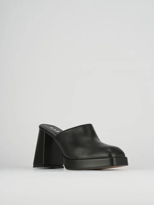 Sabot tacco 9cm pelle nero