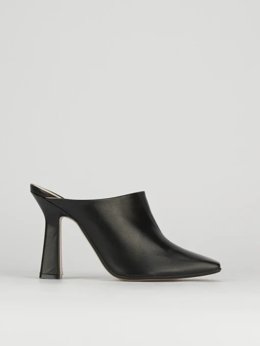 Sabot tacco 9cm pelle nero