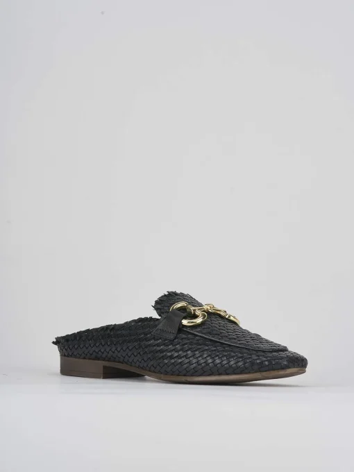 Sabot tacco 1cm pelle nero