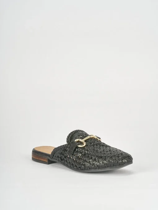 Sabot tacco 1cm pelle nero
